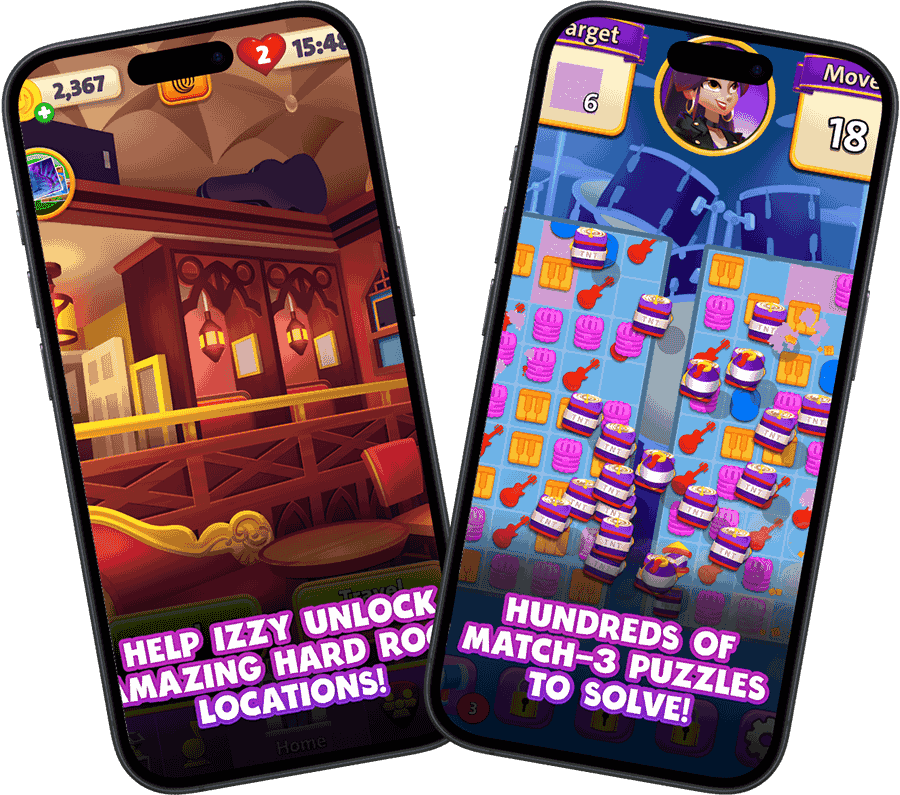 Match 3 - Hard Rock Adventures game logo